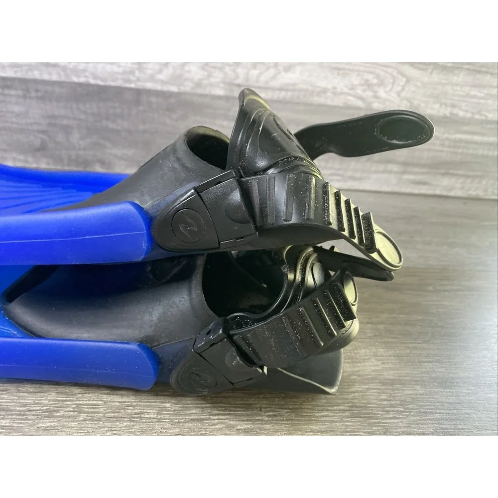 U.S. Divers Splitflex Diving Swimming Fins Flippers Blue‎ Size S Small 3-6 w Bag